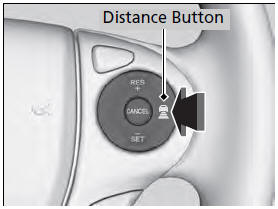 Press the  (distance) button to