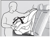 6. Make sure the child seat is firmly secured by