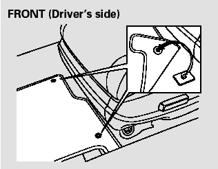 The driver’s and right rear