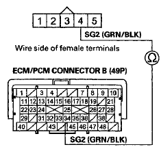 Terminal side of female terminals