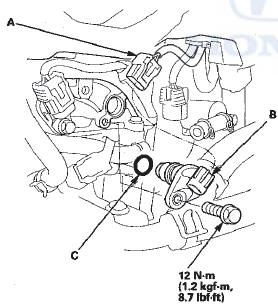 3. Remove CMP sensor B (B).