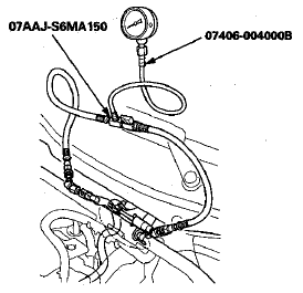 3. Start the engine, and let it idle.