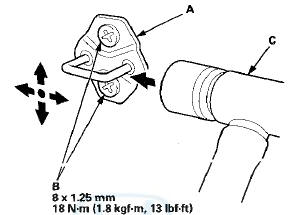 2. Wrap the striker with a shop towel, then adjust the