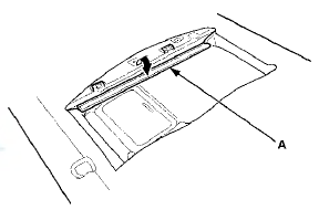 4 Remove the clip (A) from the armrest pivot shaft (B).