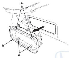 3. Install the air outlet by pushing on the hook areas until