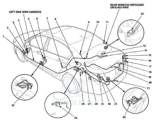 Left Side Wire Harness (2-door)