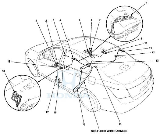 SRS Floor Wire Harness (2-door)