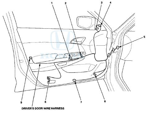 Driver's Door Wire Harness (2-door)