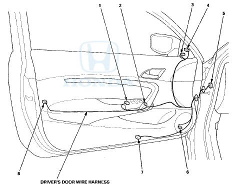 Front Passenger's Door Wire Harness (4-door)