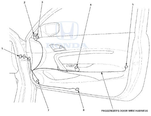 Left Rear Door Wire Harness (4-door)