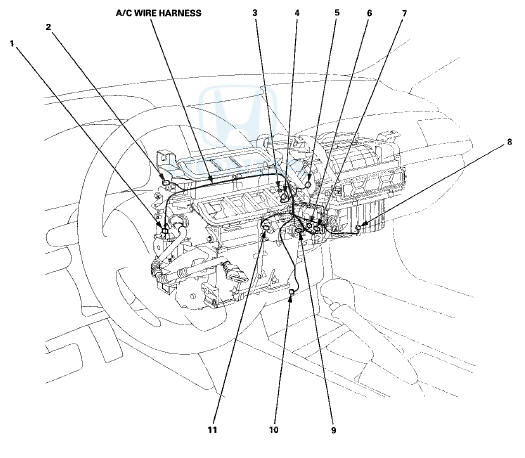 A/C Wire Harness (Climate Control System without Navigation)