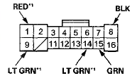 CONNECTOR H (38P) (Except LX, LX PZEV, LX-P, LX-P PZEV)