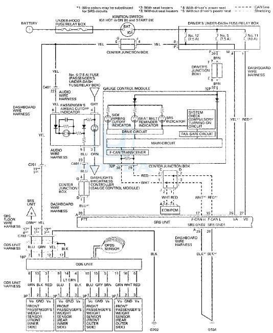 Honda Airbag Wiring Diagram - How To Reset Honda Fit Jazz Srs Airbag