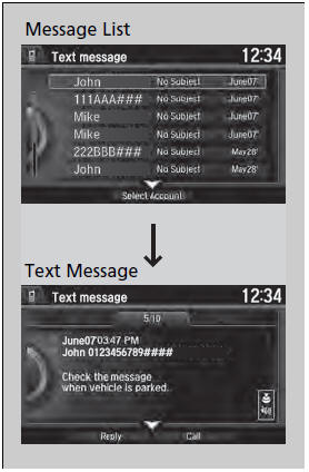 • Displaying text messages