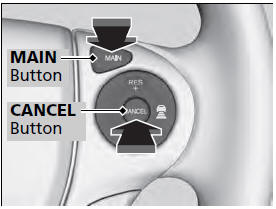 To cancel adaptive cruise control, do any of