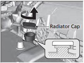 1. Make sure the engine and radiator