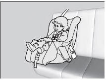 Placing a forward-facing child seat in the front seat can be hazardous, even