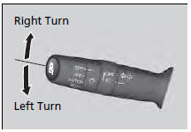 The turn signals can be used when the ignition