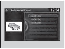 5. Rotate  to select a desired