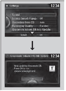 1. Insert the update disc into the disc slot or