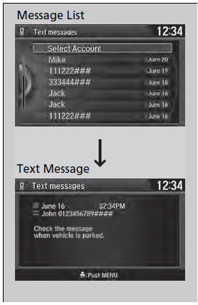 • Displaying text messages