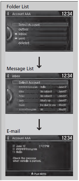 • Displaying E-mails