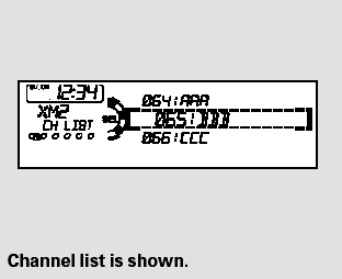 You can also select a channel or