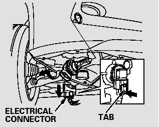 2. Remove the electrical connector
