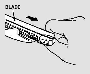 3. Remove the blade from its holder