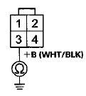 Wire side of female terminals