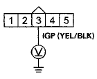 Wire side of female terminals