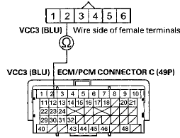 Terminal side of female terminals