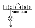 Wire side of female terminals