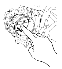 10. Release the throttle valve.