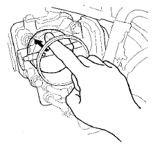 10. Release the throttle valve.