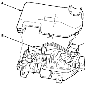 5. Disconnect the ELD 3P connector (B).