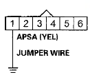 Wire side of female terminals