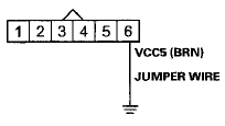 Wire side of female terminals