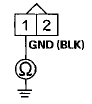 Wire side of female terminals