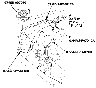 11. Reconnect the rocker arm oil pressure switch 2P