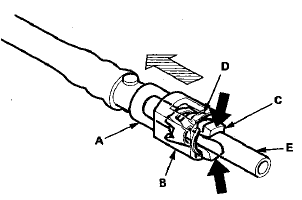 11. After disconnecting the quick-connect fitting, check it