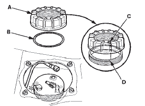 5. Using the special tool, tighten the locknut to the