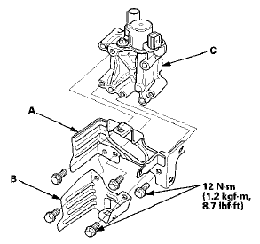 6. Install the parts in the reverse order of removal with a