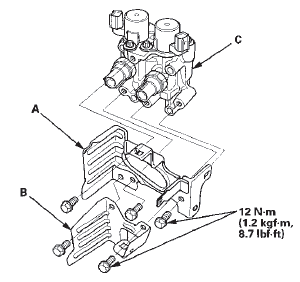 6. Install the parts in the reverse order of removal with a