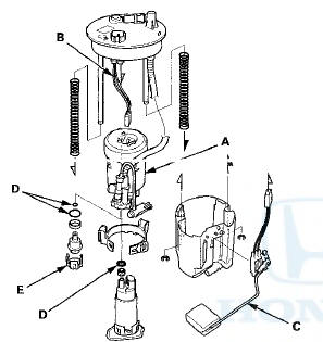 3. Check these items before installing the fuel tank unit