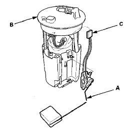 3. Check these items before installing the fuel tank unit: