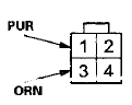 Wire side of female terminals