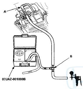 8. Turn the ignition switch to ON (II).