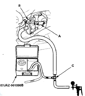 13. Apply about 2 kPa (0.6 inHg, 15 mmHg) of vacuum to