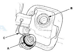 Is the fuel fill cap seal missing or damaged, is the fuel fill